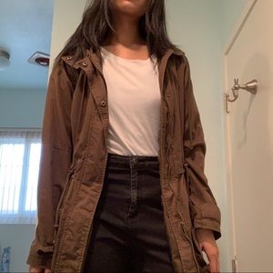 SOLD dark olive green jacket